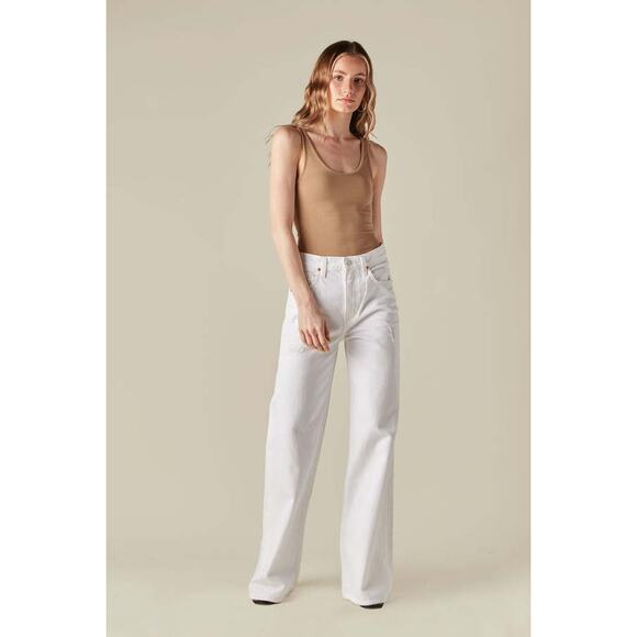 Citizens Of Humanity Denim - Citizens of Humanity Paloma Baggy Wide Leg Jeans White Sz 26